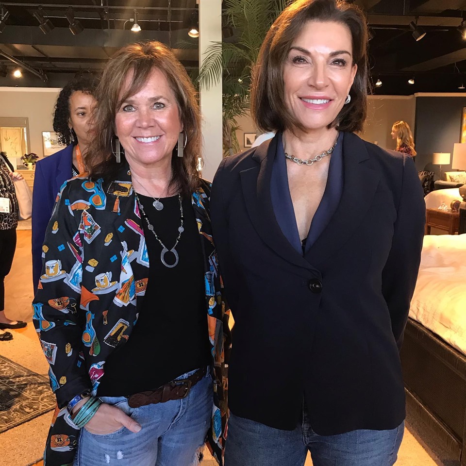 Suzan Wemlinger and HGTV host Hillary Farr at HIgh Point Market